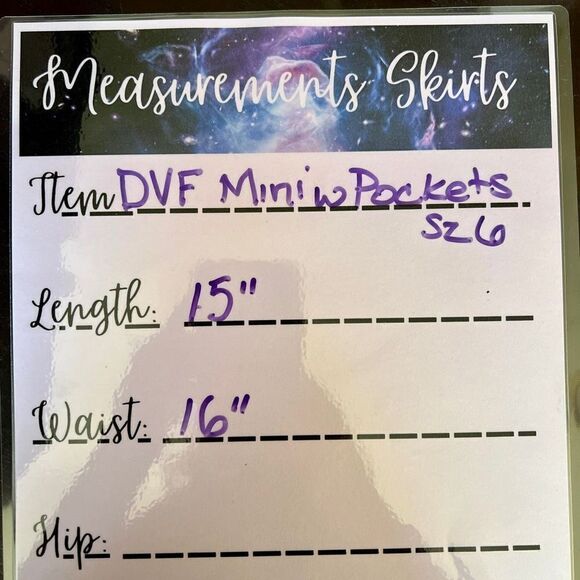 Diane Von Furstenberg- Mini Skirt - Black - Size 6-Pockets- Stitching and Bandin - Picture 4 of 13